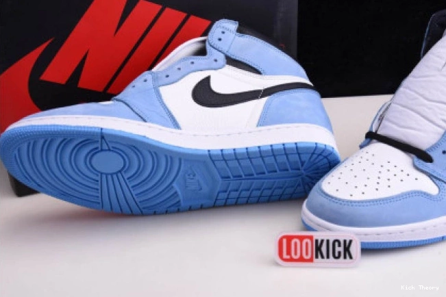 Kicked Out Shoe Store WHITE 1 UNIVERSITY 555088-134 RETRO JORDAN AIR HIGH BLUE BLACK 0723
